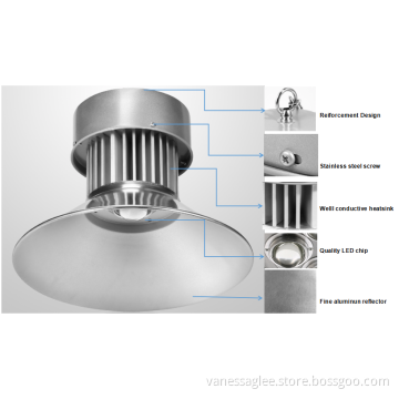 200W high bay LED industrial light for workplace and warehouse